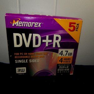Memorex DVD+R 5 pack